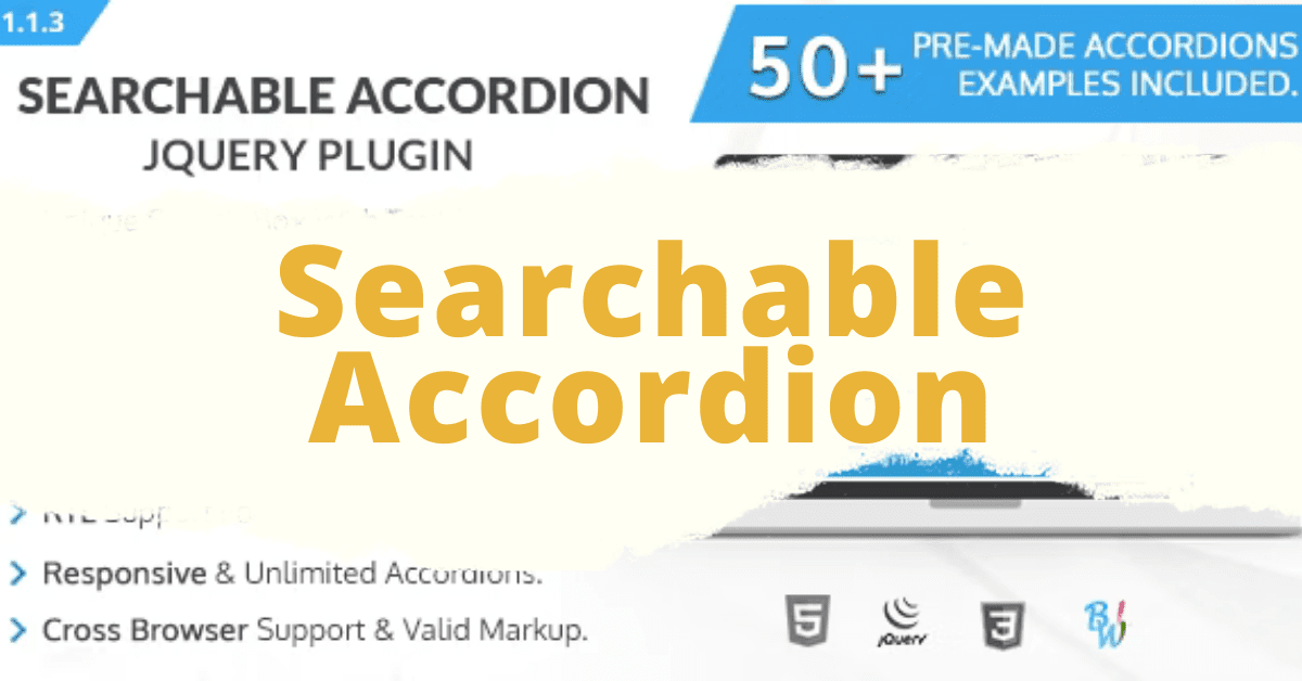 BWL Searchable Accordion jQuery Plugin