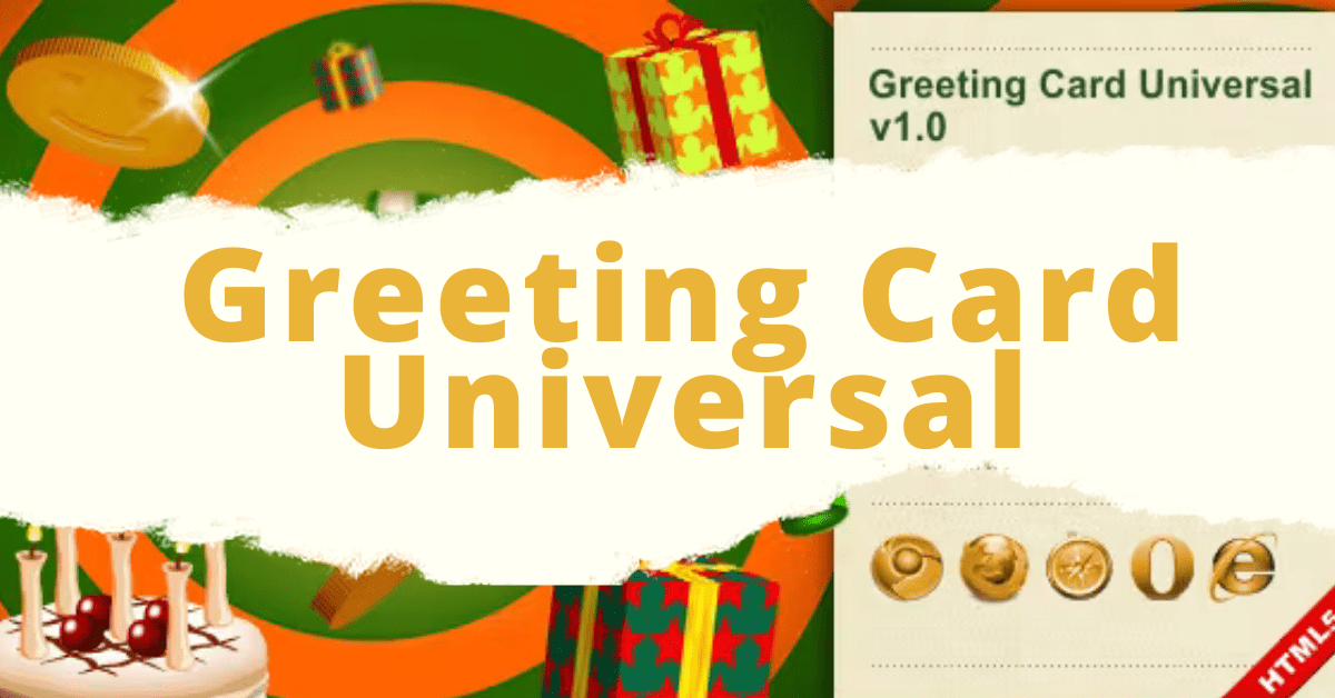 HTML5 Greeting Card Universal