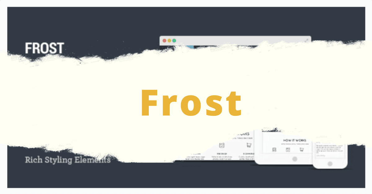 Frost – Multipurpose One Page WordPress Theme