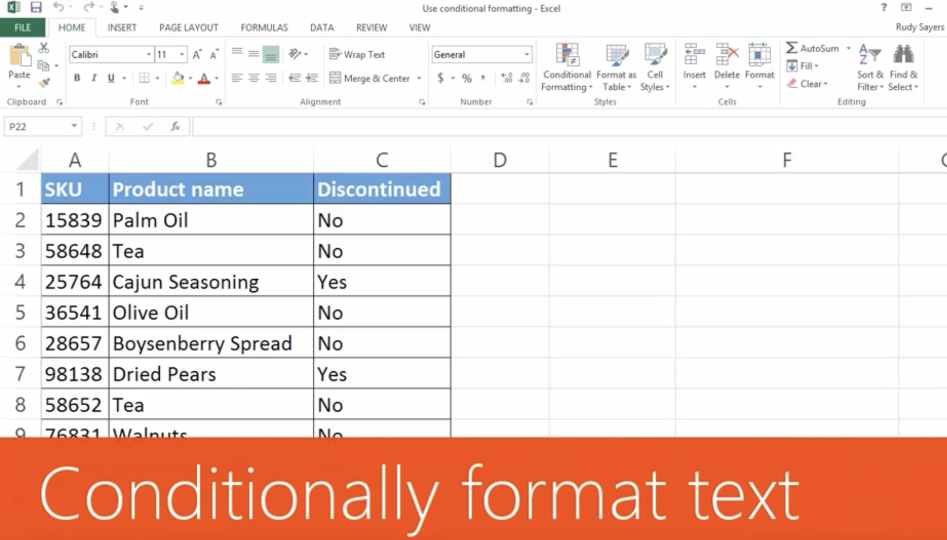 How to Use Conditional Formatting in Excel 